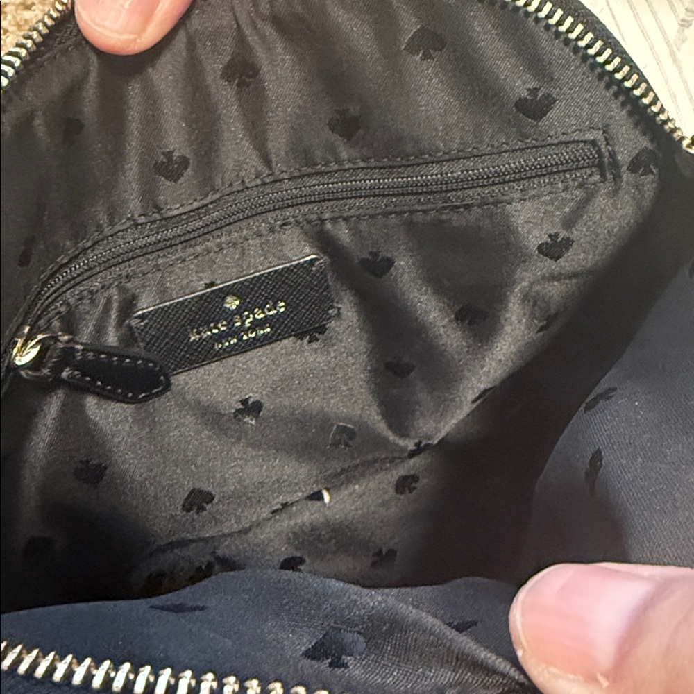 kate spade Black Crossbody Dome Bag with Gold Logo - Picture 2 of 5
